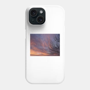 Fluffy Clouds at sunset Phone Case