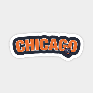 Chicago vintage football Magnet