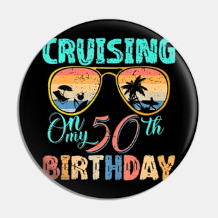 50Th Birthday Cruise Squad Gifts 2024 Matching Party Family Pin