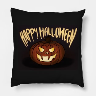 Jack-o-lantern Happy Halloween Pillow