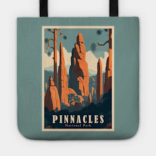 Pinnacles National Park Travel Poster Tote