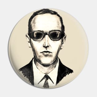 DB Cooper Mugshot Sketch Pin