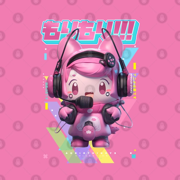 MC HAPPY - AUDIO THINGYS COLLECTION | Anime Manga Kawaii Chibi Musician Pop Art Design | PROUD OTAKU by PROUD OTAKU