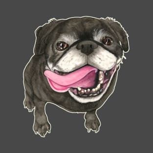 Dog Black Pug T-Shirt