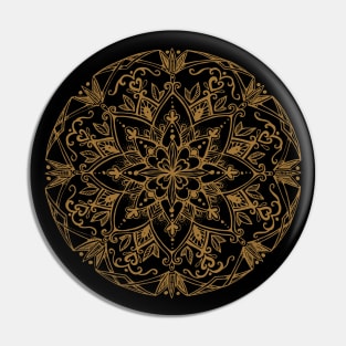 Gold Mandala Pin