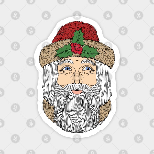 Santa Claus/Father Christmas Magnet by AzureLionProductions