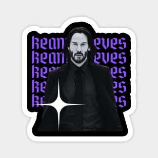 Keanu reeves x 80s retro Magnet