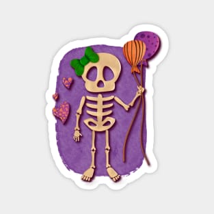 Cute skeleton for Halloween Magnet