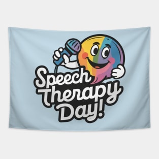 Speech Therapy Day Celebration Design Tapestry