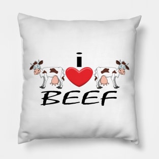 I Heart Beef Pillow