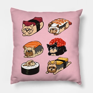 Sushi Yorkshire Terrier Pillow