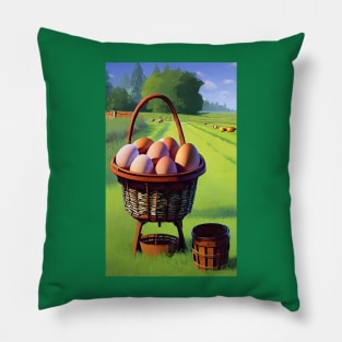 Eggs in a farm Pillow