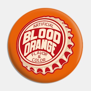 Vintage Generic Blood Orange Soda Bottlecap Pin