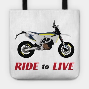 Motorcycle Husqvarna 701 quote Ride To Live Tote