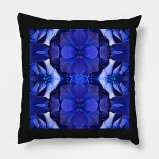 Royal Blue Hydrangea Pattern 6 Pillow