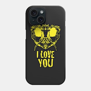 Fly Face says I Love You Yellow Version Phone Case