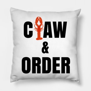 Funny Claw & Order Lobster Law Pillow