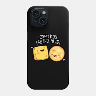 Cheesy Puns Cracker Me Up Cute Cheese Cracker Pun Phone Case