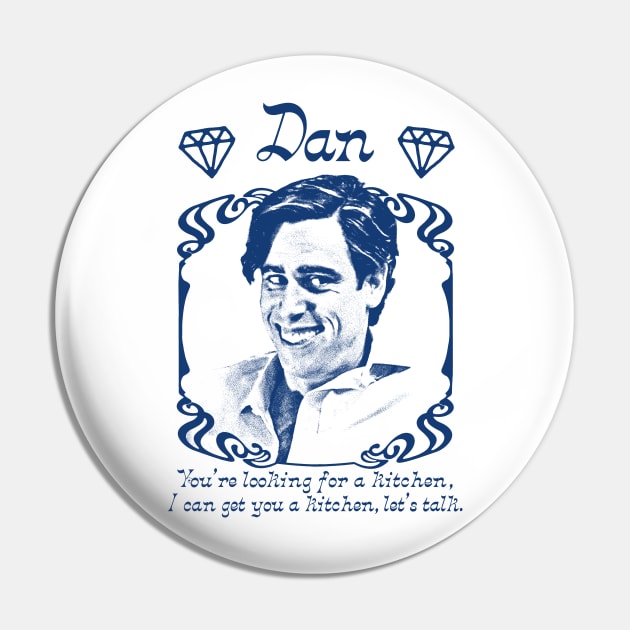 Dan / Alan Partridge Original Fan Art Design Pin by DankFutura