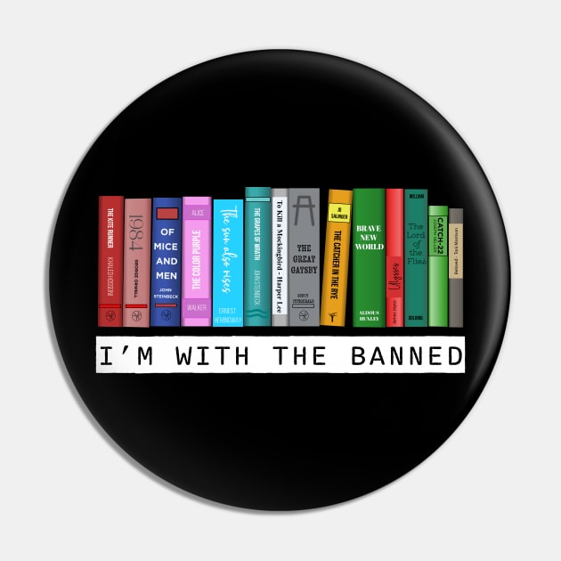 I'm with the banned books bookish Pin by OutfittersAve