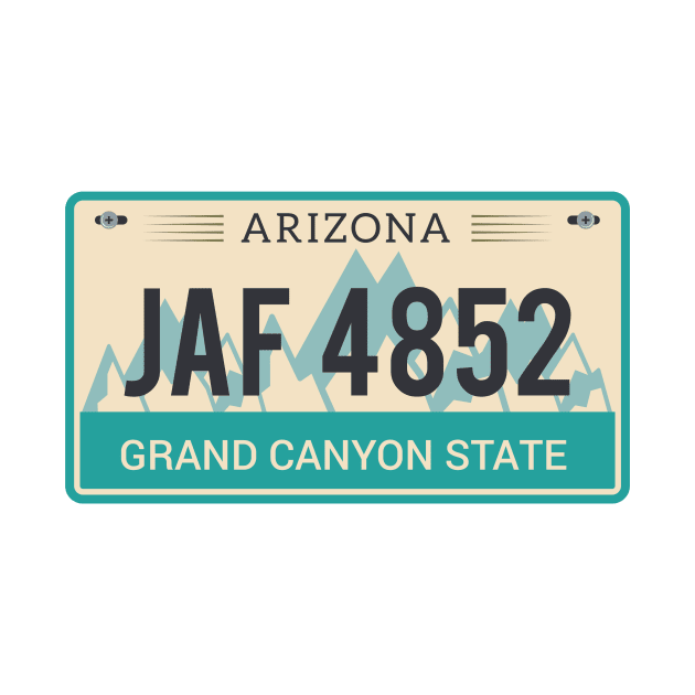 Arizona License Plate by kani