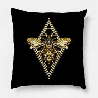 Gold Bee Ornament Pillow