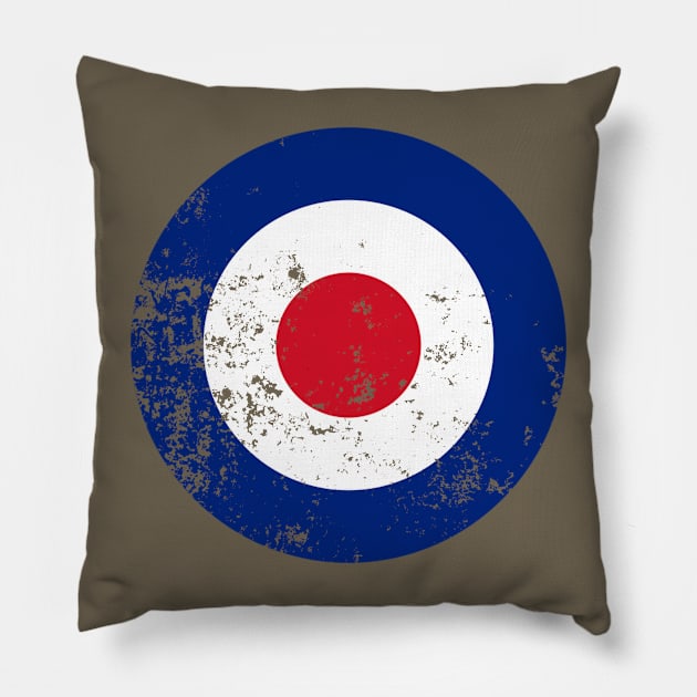 RAF Royal Air Force Roundel Insignia Pillow by Distant War