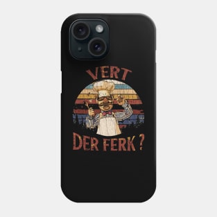 VINTAGE - NEW COLOR CHEF VERT DER FERK Phone Case