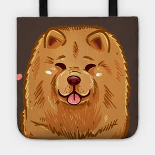 Pocket Cute Chow Chow Dog Tote