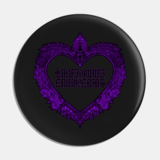 Eww Heart Purple Pin