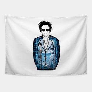 Tim Burton (Corpse Bride) Portrait Tapestry