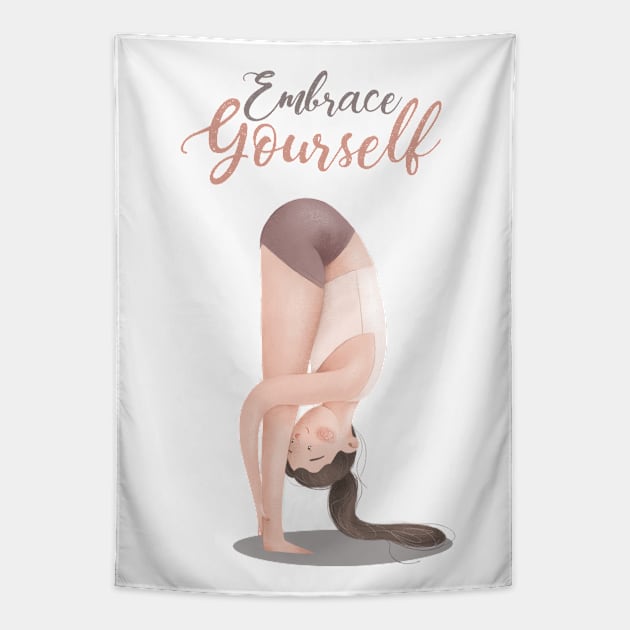 Embrace Yourself Tapestry by Gummy Illustrations