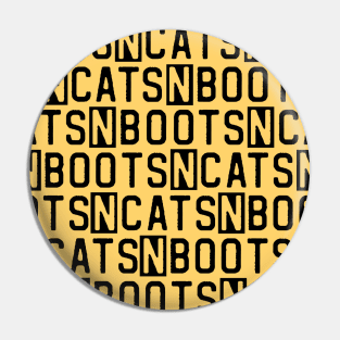 Boots n cats: Say it quickly and voila! you're a beatboxer (black letters with cut outs) Pin