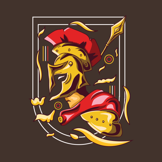 Spartan Illustration Design by ikiuki