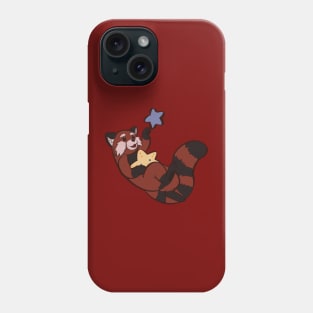 Red Panda with starfish Phone Case