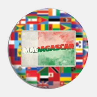 Madagascar Vintage style retro souvenir Pin