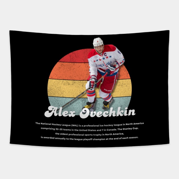 Alex Ovechkin Vintage Vol 01 Tapestry by Gojes Art