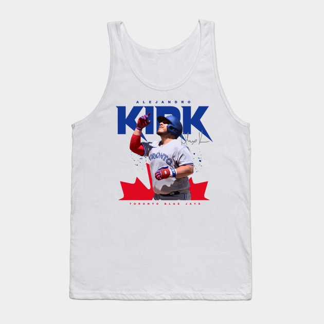 Toronto Blue Jays Alejandro Kirk Women's Tank Top - Tri Royal - Toronto | 500 Level Major League Baseball Players Association (MLBPA)