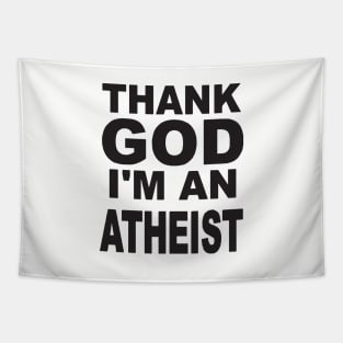 New Unisex Thank God Im An Atheist Quality Cotton Unisex Atheist T Shirts Tapestry