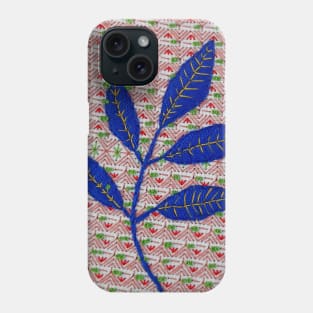 Blue Leaf Phone Case