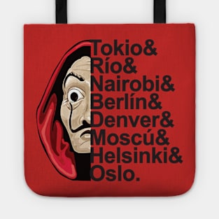 Case De Papel City names Tote