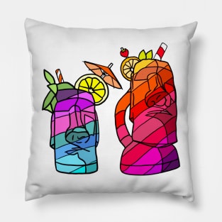 Easter Island Tiki Mugs Pillow