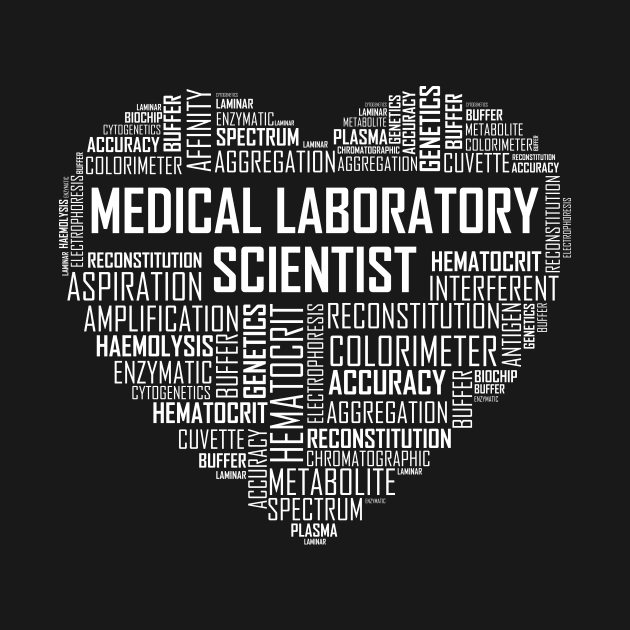 Medical Laboratory Scientist Heart Design by LetsBeginDesigns