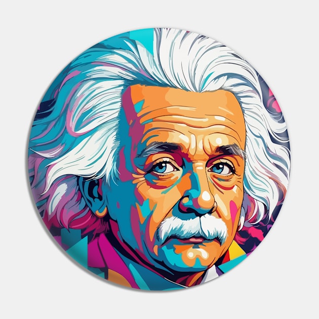 Albert Einstein Pin by CatCoconut-Art