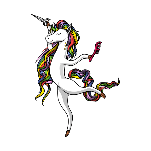 Unicorn Hairdresser Hairstylist by underheaven