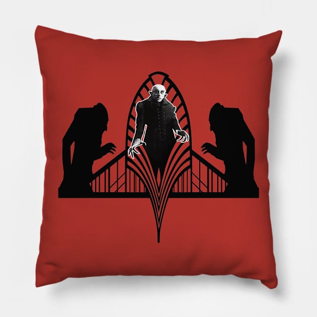 Nosferatu Pillow by OmerNaor316