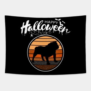 Funny Happy Halloween Beautiful Bulldog Men Women Kids Gift Tapestry