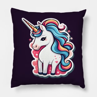 Cute rainbow Unicorn Pillow