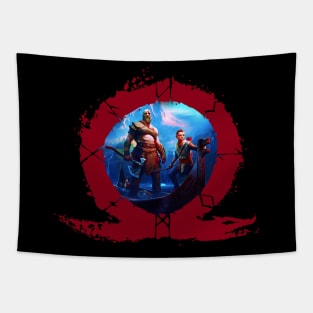 God Of War - The Boat In The Ring Tapestry