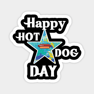 Happy Hot Dog Day Magnet